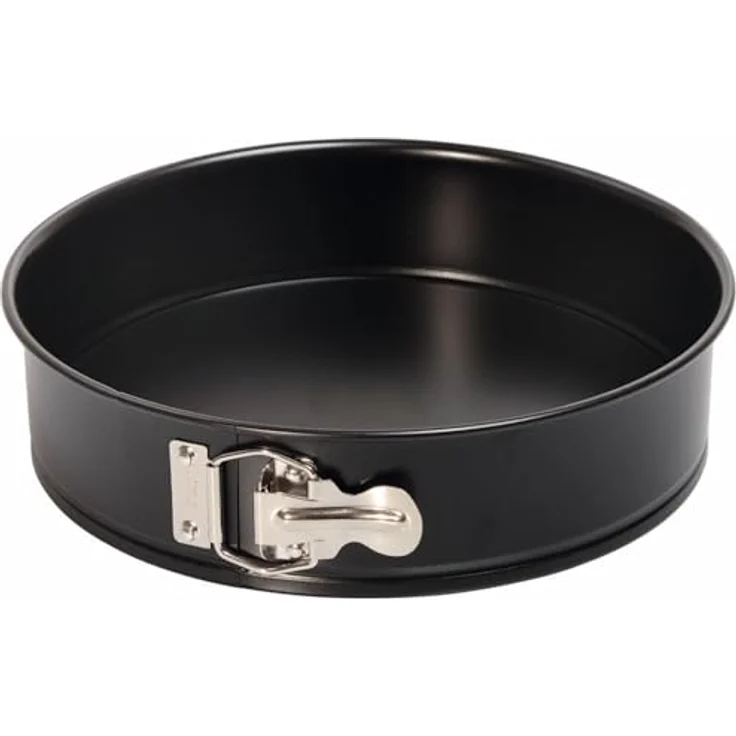 Kaiser Classic Springform, mit Flachboden, Ø 24 cm, runde Backform, auslaufsicher, antihaftbeschichtet, schwarz – Bild 2