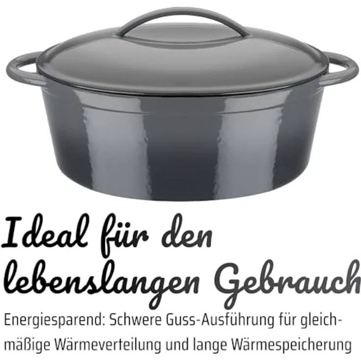 GSW Bräter »grey«, Gusseisen, (1-tlg), Induktion – Bild 4