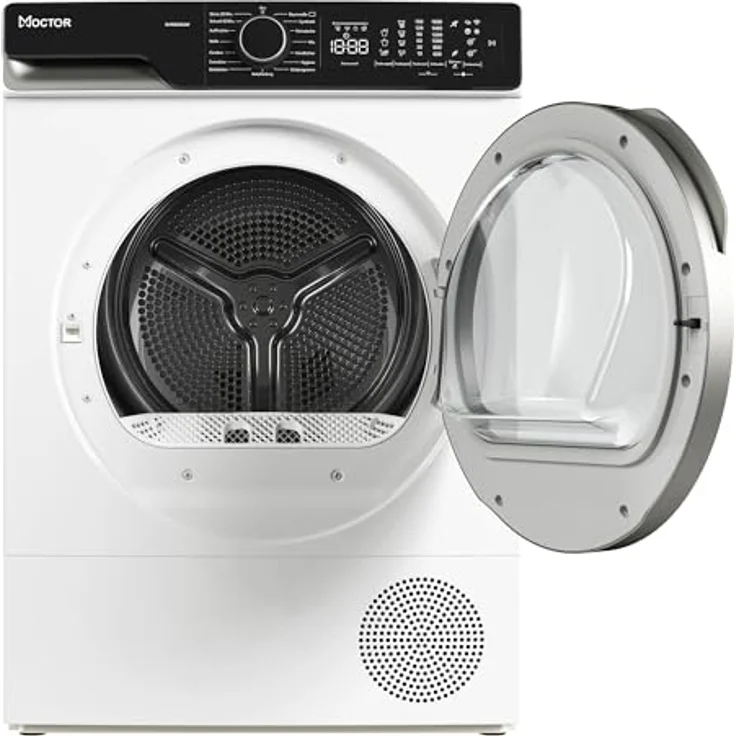 MOCTOR Wärmepumpentrockner DH9008A3W, 8 kg, 15 Programme, WI-FI VeeZyApp, Zwei-Wege-Schleudern, Startzeitauswahl, LED-Display – Bild 5