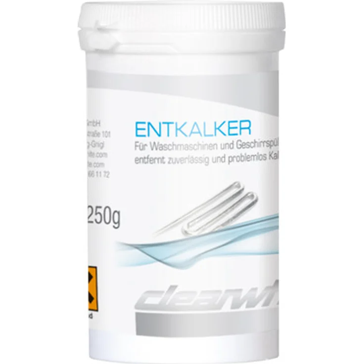 ClearWhite Entkalker 250 g, mineralienentferner für Waschmaschinen und Geschirrspüler, zur regelmäßigen Anwendung – Bild 1
