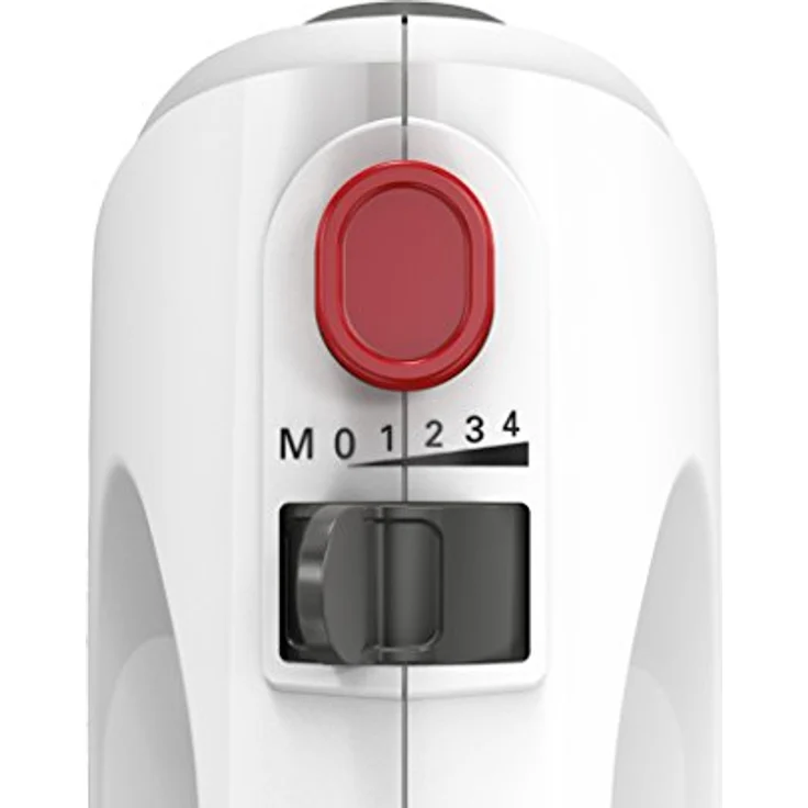 Bosch MFQ2210Y Handmixer, 375W, 4 Geschwindigkeiten, Turbo-Taste, ergonomischer Griff, Kunststoff, grau, weiß – Bild 4