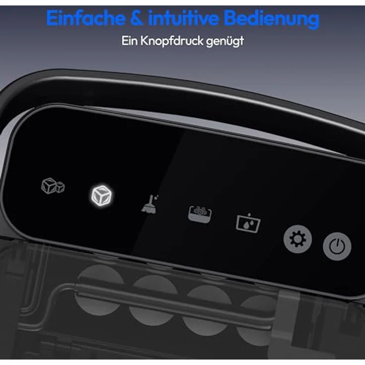 Medion® Elektrischer Eiswürfelbereiter MD 100117, 150 Watt mit 2 Eiswürfelgrößen, selbstreinigend, schwarz – Bild 6