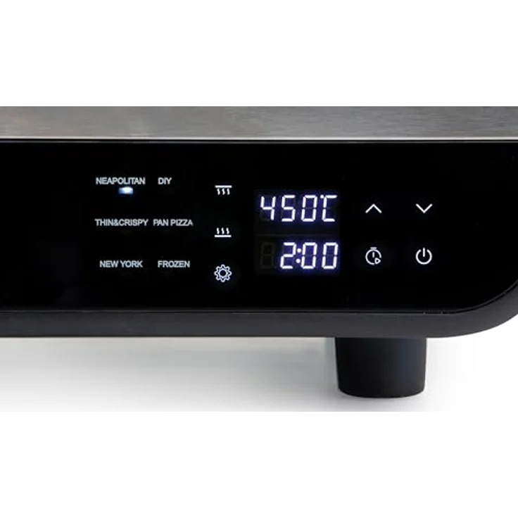 Domo elektrischer Pizzaofen "Pizza Genius", 1700 W, keramischer Stein 32 cm, digitale Steuerung mit 6 Programmen, Edelstahlgehäuse – Bild 4