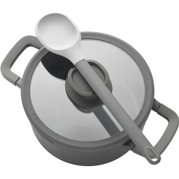 Berghoff LEO STONE Aluguss Kochtopf, 24x14 cm, mit PFAS-freier keramischer Antihaftbeschichtung und Kühlgriffen – Bild 4