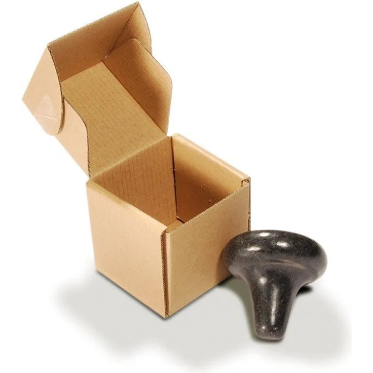Habys Massageliege Druckpunktstein aus Basalt in Pilzform Hot Stone Massagestein, ⌀ 6,3x6,3 cm