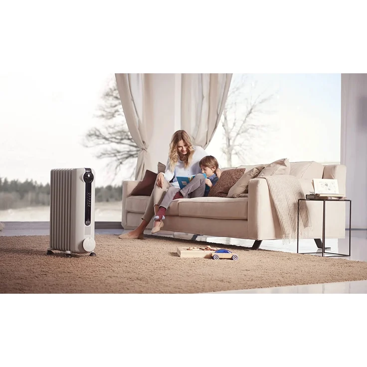 De'Longhi TRRS0715 Radiator Radia-S Serie, 1500 Watt, Öl-Wärmeträger, für Räume bis 45 m³, weiß, Radiator – Bild 5