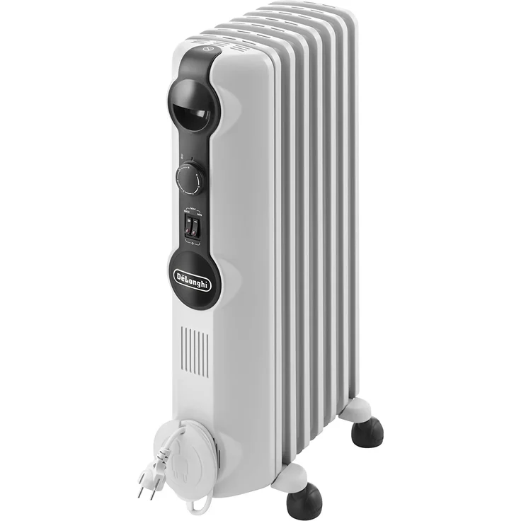 De'Longhi TRRS0715 Radiator Radia-S Serie, 1500 Watt, Öl-Wärmeträger, für Räume bis 45 m³, weiß, Radiator – Bild 1