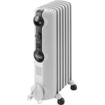 De'Longhi TRRS0715 Radiator Radia-S Serie, 1500 Watt, Öl-Wärmeträger, für Räume bis 45 m³, weiß, Radiator