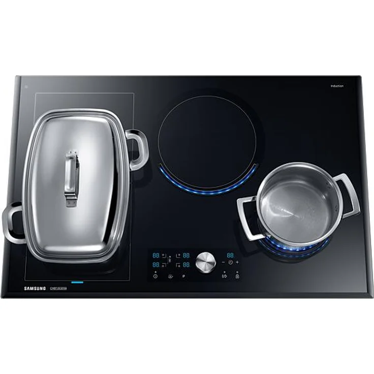Samsung NZ84J9770EK Induktionskochfeld, Einbaugerät, Autark ja, Betriebsart elektrisch, Anzahl Kochstellen 4, mit abnehmbarem Magnetknebel, Facettenschliff, schwarz – Bild 8