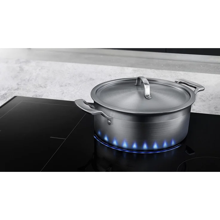 Samsung NZ84J9770EK Induktionskochfeld, Einbaugerät, Autark ja, Betriebsart elektrisch, Anzahl Kochstellen 4, mit abnehmbarem Magnetknebel, Facettenschliff, schwarz – Bild 10
