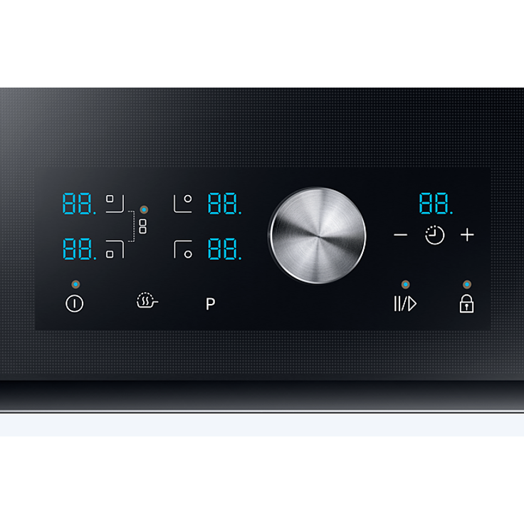Samsung NZ84J9770EK Induktionskochfeld, Einbaugerät, Autark ja, Betriebsart elektrisch, Anzahl Kochstellen 4, mit abnehmbarem Magnetknebel, Facettenschliff, schwarz – Bild 7