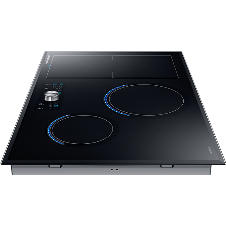 Samsung NZ84J9770EK Induktionskochfeld, Einbaugerät, Autark ja, Betriebsart elektrisch, Anzahl Kochstellen 4, mit abnehmbarem Magnetknebel, Facettenschliff, schwarz – Bild 3