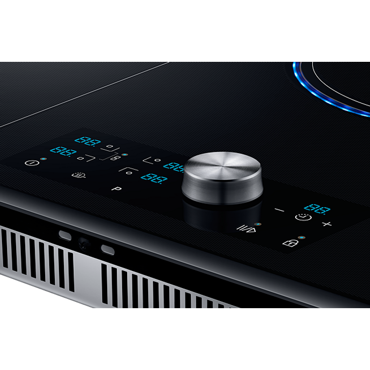 Samsung NZ84J9770EK Induktionskochfeld, Einbaugerät, Autark ja, Betriebsart elektrisch, Anzahl Kochstellen 4, mit abnehmbarem Magnetknebel, Facettenschliff, schwarz – Bild 6