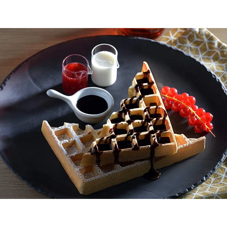 Tefal XA 7238 Waffelplatten für Optigrill+, inkl. Schöpfkelle, schwarz – Bild 5