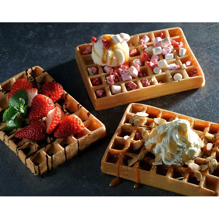 Tefal XA 7238 Waffelplatten für Optigrill+, inkl. Schöpfkelle, schwarz – Bild 6