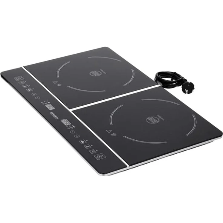 Severin DK 1031, Doppelkochplatte, Induktion, Betriebsart elektrisch, Breite 59 cm, Material Glaskeramik, 10 Leistungsstufen, schwarz – Bild 3
