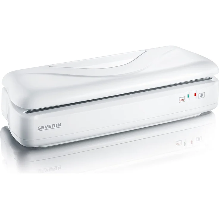 Severin FS 3604 Folienschweißgerät, Schweißnaht Breite 28,5 cm, 160 Watt, Absaugautomatik, Schweißautomatik , Kunststoff, weiß – Bild 1