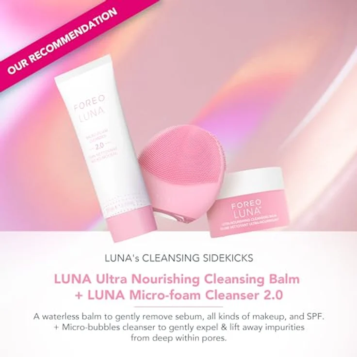 FOREO LUNA™ 4 mini, Gesichtsbürste mit T-Sonic™ Pulsationen, 30-sekündigem Glow-Boost-Modus, Pearl Pink – Bild 4
