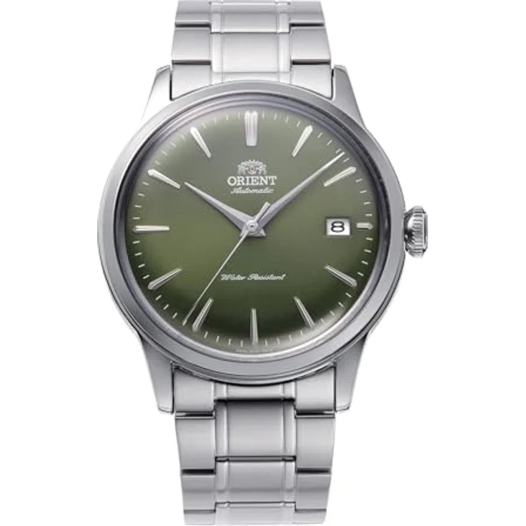 Orient Classic Kinder 38 mm, Automatikuhr mit manuellem Aufzug AC0M, olivgrün, klassisches Design – Bild 1