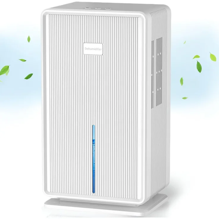 FIMEI Luftentfeuchter YP2118 – 3L Wassertank, 1000 ml/Tag Entfeuchtungsleistung, 7-farbiges LED-Nachtlicht, ultraleiser Schlafmodus, weiß