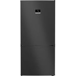 Bosch KGP86AXB0N, Serie 8, Smarte XXL-Kühl-Gefrier-Kombination, Edelstahl schwarz, NoFrost, Flexibles Interieur, 3x längere Frische, absorbiert Gerüche