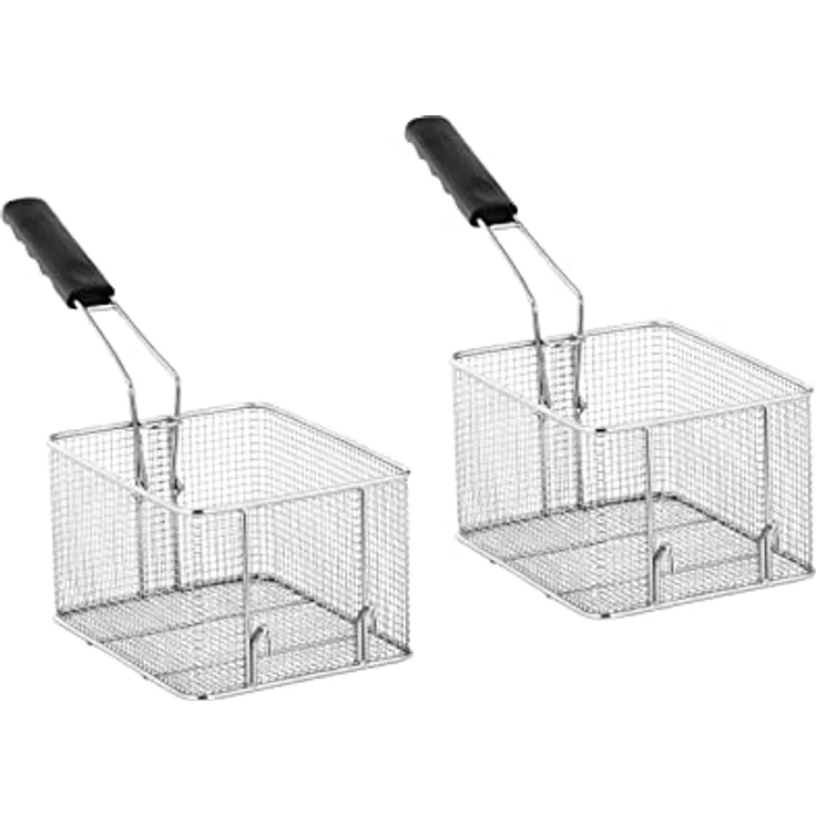 Royal Catering RCEF 13D-EGO Fritteuse Edelstahl Doppel Fritteuse (2 x 13 L, 2 x 3250 W, 230 V, E.G.O. Thermostat, Ablasshahn, inkl. 2 x Korb mit Deckel) – Bild 5
