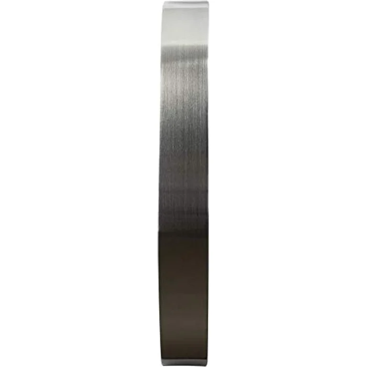 EUROTIME Funkwanduhr, 50 cm, Aluminiumgehäuse, Echtglas, klares 12-Zahlen Zifferblatt, automatische Zeitein- und Zeitumstellung von Sommer- und Winterzeit, Wanduhr für Wohnbereich oder Büro, rote Sekunde, wandanliegend, nur für Innen, 56863 – Bild 4