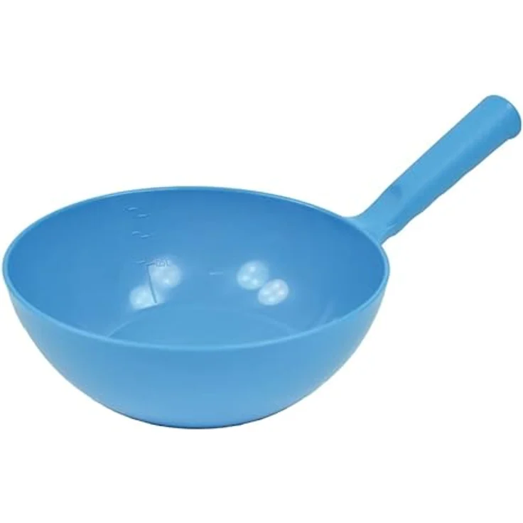 Hag Bürsten 89472 Rund Schöpfkelle mit Messskala Innen, Blau, 1.5L Kapazität, 10 Stück – Bild 1