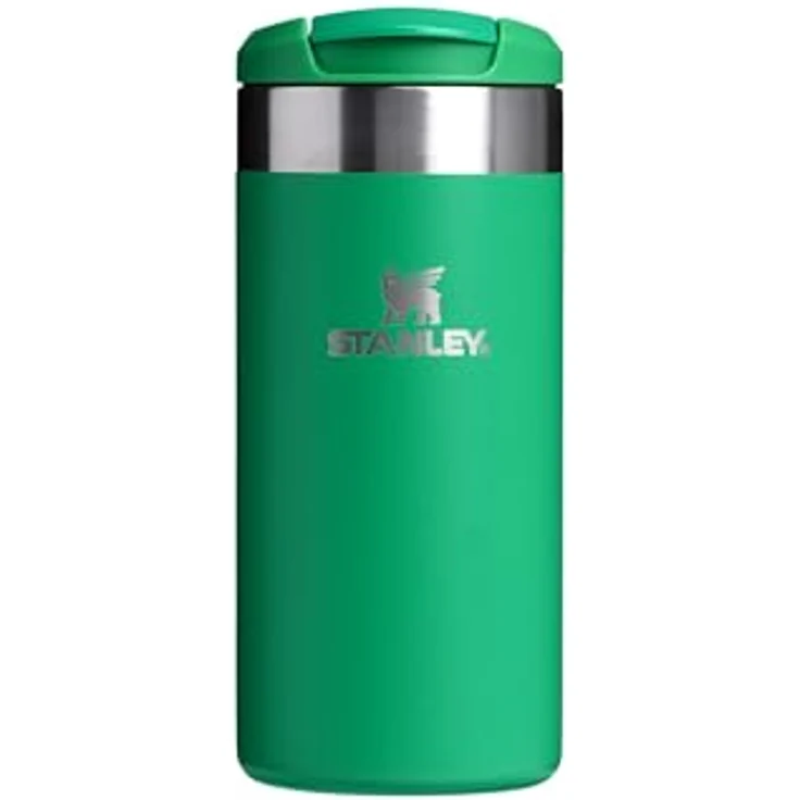 Stanley Aerolight Transit Thermobecher 12OZ, doppelwandige Vakuumisolierung, hält 6 Stunden heiß, spülmaschinenfest, auslaufsicher, kompatibel mit Pkw-Getränkehaltern, Farbe Meadow – Bild 1