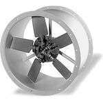 Helios Hochleistungsventilator, Axial-Hochleistungsventilator zylindrisch, verzinktes Stahlblech, GFK-Laufrad, 7 Schaufeln, reversierbar, weiß