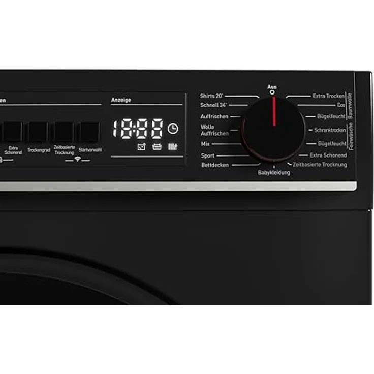 Sharp KD-PRO0S7GBD-DE Wärmepumpentrockner 10 kg, WiFi, mit Sensortrocknung und automatischem Knitterschutz, Edelstahl/Glas-Tür – Bild 7