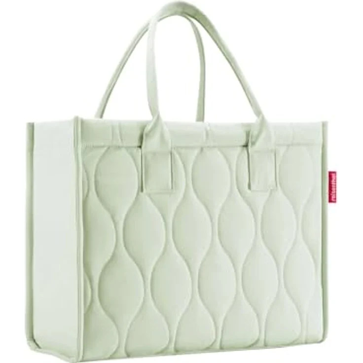 reisenthel daily shopper puffer iced matcha, moderner Shopper mit großem Hauptfach und 14 l Volumen, 2 gepolsterte Tragehenkel – Bild 1