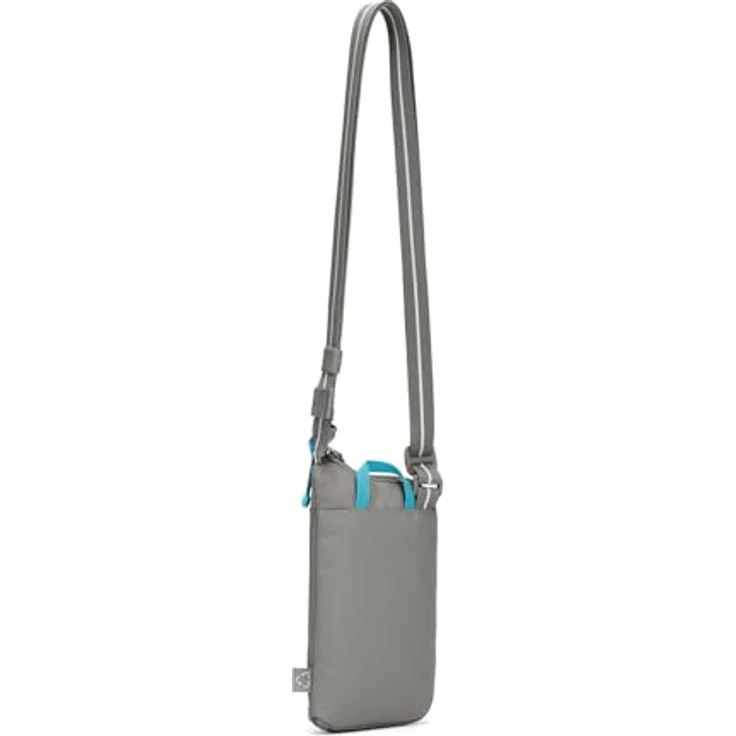 Pacsafe GO, anti-theft Tech Mini Bag Umhängetasche, RFID, 12 cm, grau, 100% Polyester – Bild 5