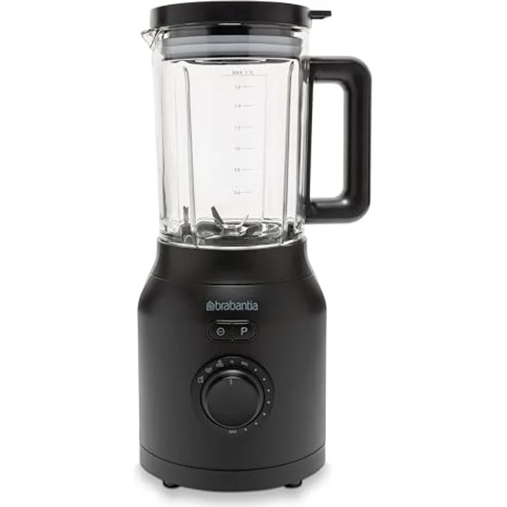 Brabantia Frullatore, Standmixer mit 1200-W-Motor, 1,7 Liter Glasbehälter, Schwarz – Bild 6