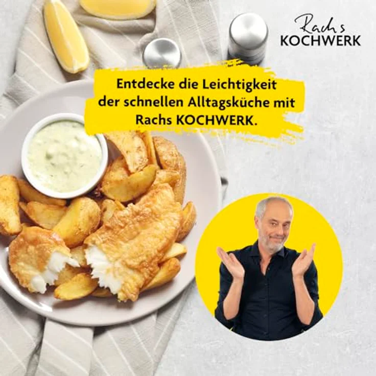 Rachs KOCHWERK Heißluftfritteuse 4L digitaler Airfryer mit Timer-Funktion, 1400,00 W, Die erste FRITTEUSE DER WELT mit SHAKE-REMINDER, Erinnerungsfunktion – Bild 6