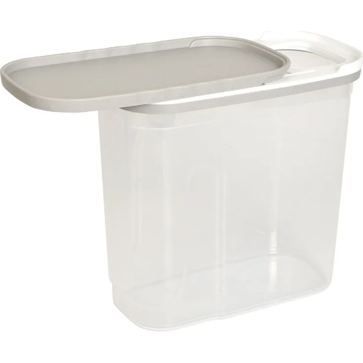 Michelino Schüttdose Vorratsdose Beige 3000 ml, luftdichter Verschluss, transparente Bauweise