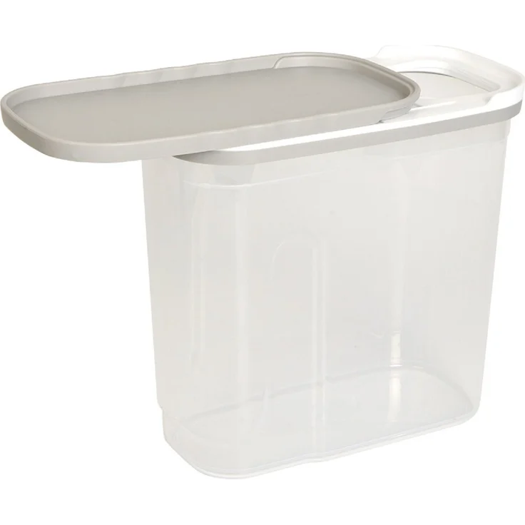 Michelino Schüttdose Vorratsdose Beige 3000 ml, luftdichter Verschluss, transparente Bauweise