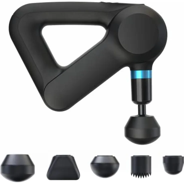Theragun Elite – Tragbare elektrische Massagepistole – Perkussivtherapie-Massagegerät für SportlerInnen – Leistungsstarke Tiefengewebsmassage mit QuietForce Technology™ – 5. Generation – Schwarz