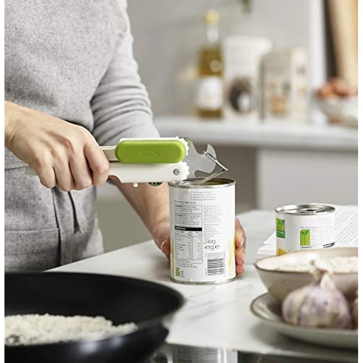 JosephJoseph Pivot 3-in-1 Dosenöffner Weiß-Grün – Bild 4