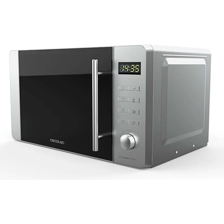 Cecotec Mikrowelle mit Grill Proclean 5010 Flatbed Edelstahl Mikrowelle 20 l, 700 W, 5 Stufen, 800 W Halogengrill, 8 automatische Programme, LED-Display und 3DWave-Technologie - Edelstahl – Bild 2