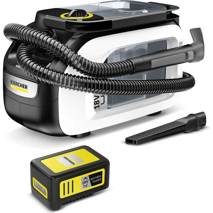 KÄRCHER Bodenstaubsauger 3-18 Battery Set Compact, 184 W, SE 3-18 Battery Set Compact Waschsauger, 2-in-1-Schlauch und kompaktes Design, blau