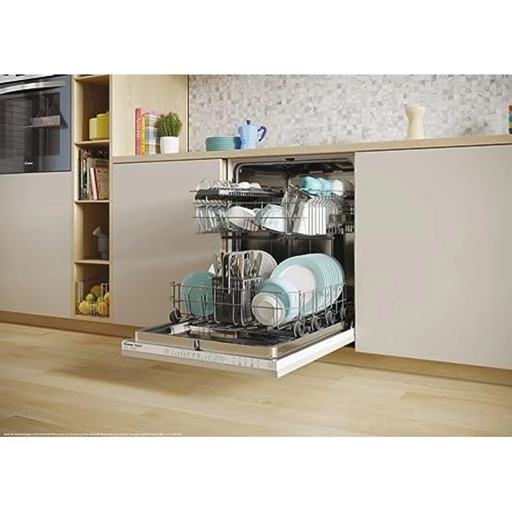 Candy RapidÓ CI 3E53L0W, Voll integrierter Geschirrspüler für 13 Maßgedecke, Geräuschpegel 53 dB, App-gesteuerte Bedienung, Energieeffizienzklasse E – Bild 8