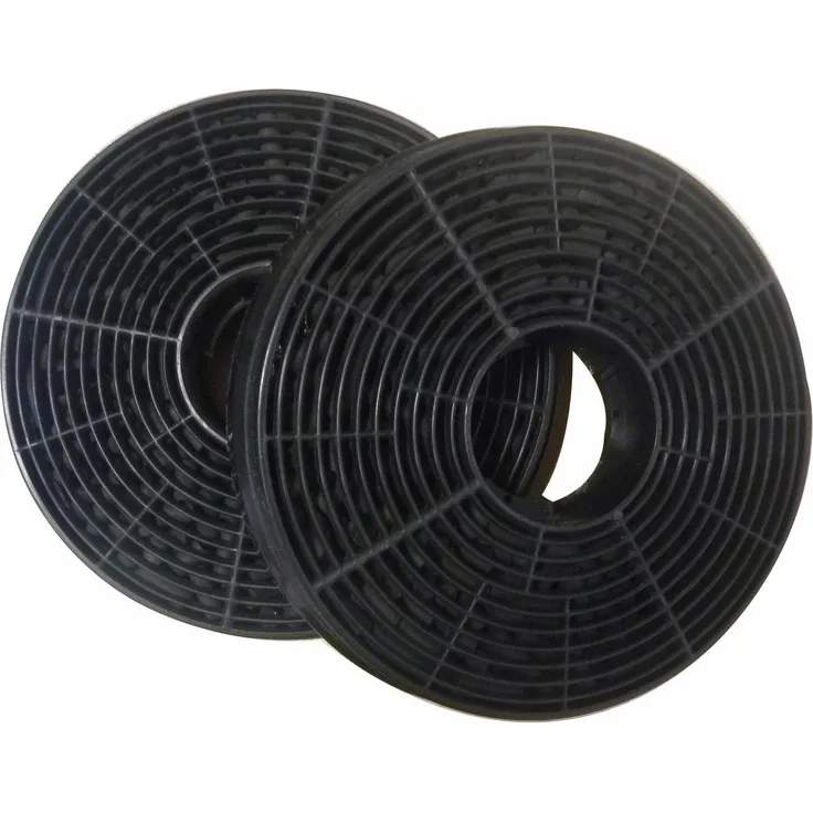 Hanseatic Kohlefilter CF130, 2-teiliges Zubehör für Hanseatic und Privileg Dunstabzugshauben, schwarz