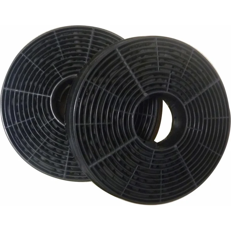 Hanseatic Kohlefilter CF130, 2-teiliges Zubehör für Hanseatic und Privileg Dunstabzugshauben, schwarz