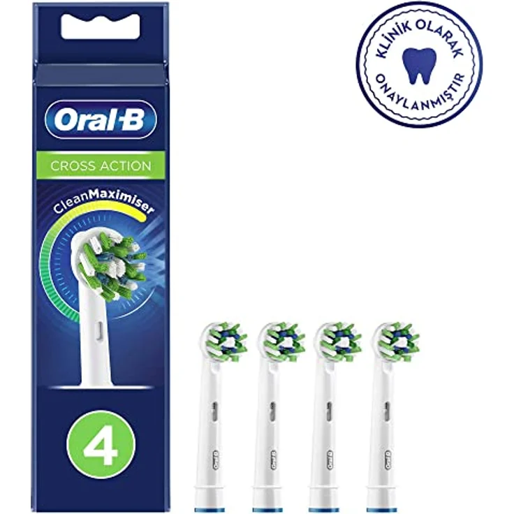 Oral-B Zahnbürste Ersatzkopf Cross Action 4 Stück – Bild 2