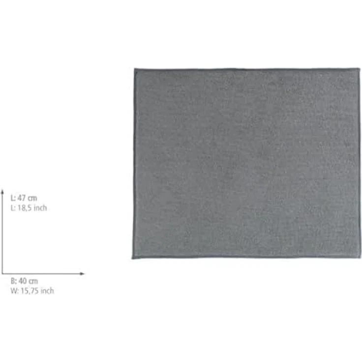 Wenko Mikrofaser Abtropfmatte Miko 47x40cm grau – Bild 9