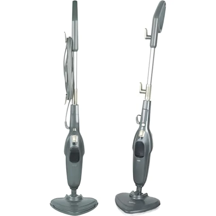 Beldray Clean & Refresh Dampfreiniger BEL01986VDE, 1300W mit Dreieck-Präzisionskopf, chemikalienfreie Reinigung, 350ml Wassertank, geeignet für Holz, Laminat, Teppiche – Bild 1