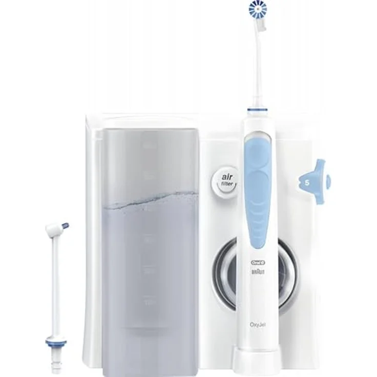 Oral B Oxyjet MD20 Power Munddusche mit 2 Ersatzaufsätzen, für gründliche Zahnreinigung und gesundes Zahnfleisch – Bild 1