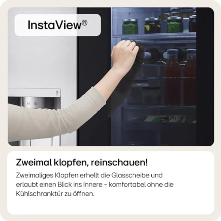 LG GSXE90MBDD Kühl-Gefrier-Kombination, Side-by-Side, 628 Liter, Metal Sorbet, Smart Inverter Compressor®, Door-in-Door® – Bild 4