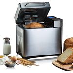 Ｍeykey Brotbackautomat Backmeister Brotbackmaschine mit 19 Programme für 500g-1000g Brotgewicht, 710W, 15 Stunden Timing-Funktion, Warmhaltefunktion, Sichtfenster und LED Bildschirm